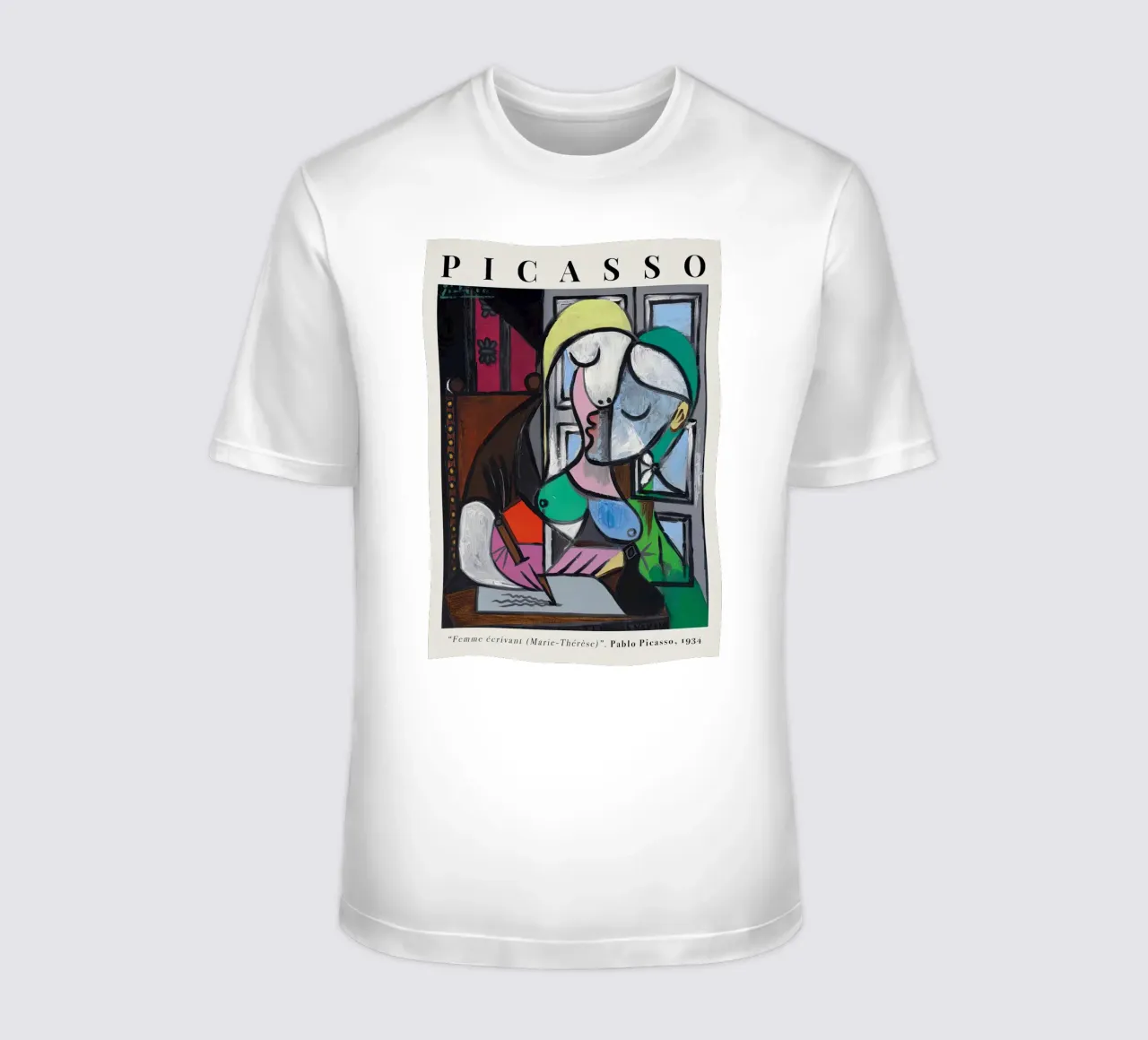 Picasso Woman Writing Marie-Therese 1934 t-shirt by Jam Poster