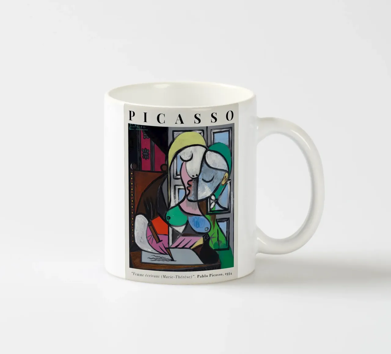 Picasso Donna che scrive Marie-Therese 1934 tazza in ceramica da Jam Poster