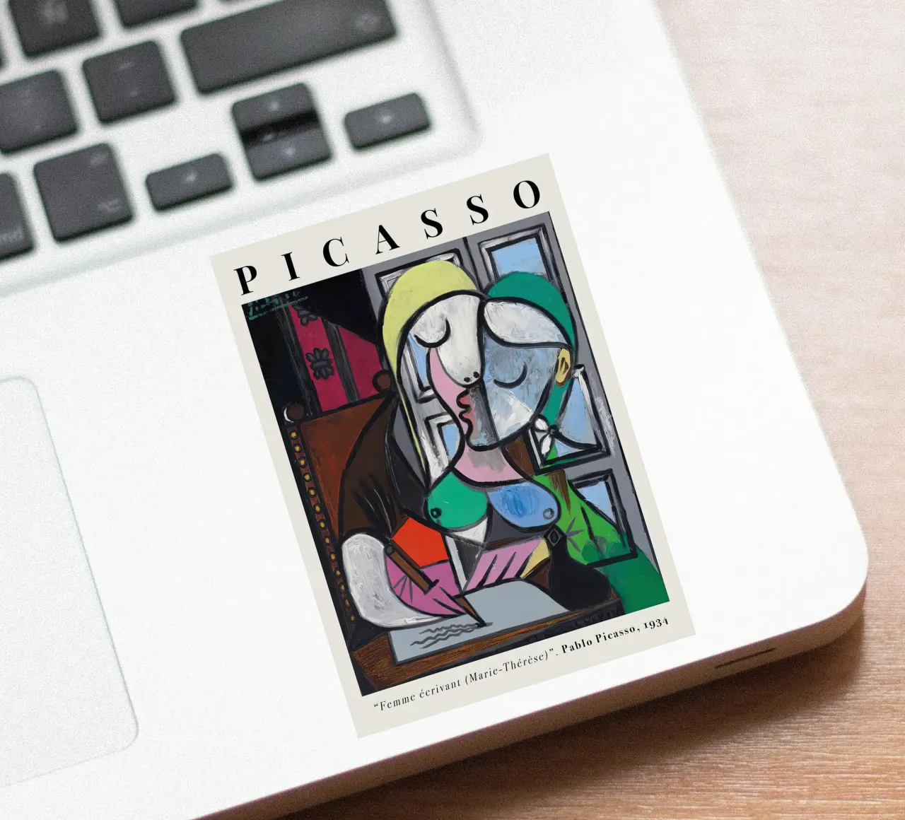 Picasso Donna che scrive Marie-Therese 1934 adesivo da Jam Poster