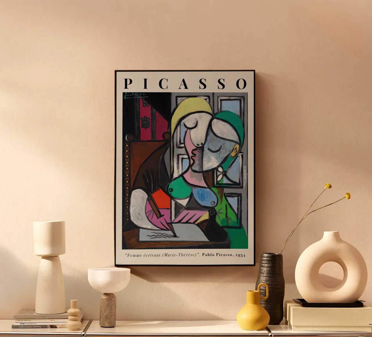 Picasso Donna che scrive Marie-Therese 1934 alluminio dibond da Jam Poster