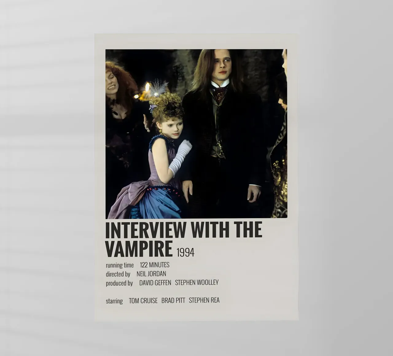 INTERVIEW WITH THE VAMPIRE 1994 pellicola backlit da MVFminimalist