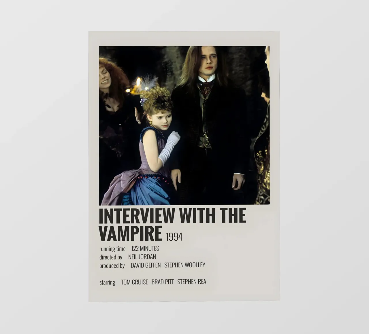 INTERVIEW WITH THE VAMPIRE 1994 pellicola backlit da MVFminimalist
