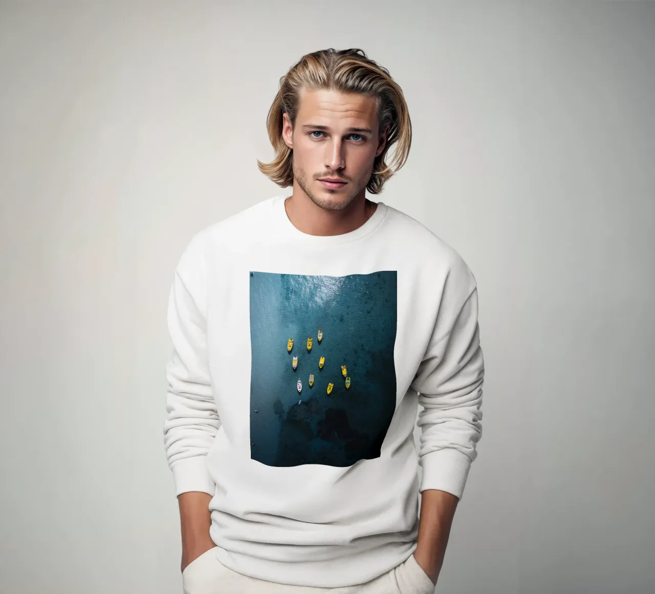 Yellow Pause sweatshirt by somewhere.soul.escape