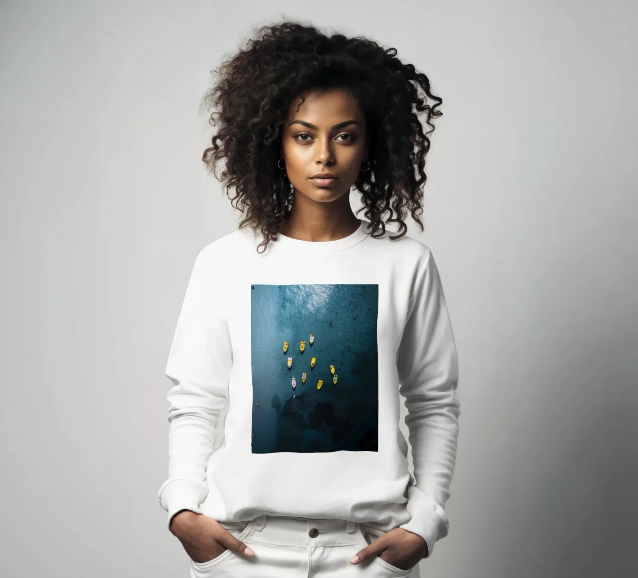 Yellow Pause sweatshirt by somewhere.soul.escape