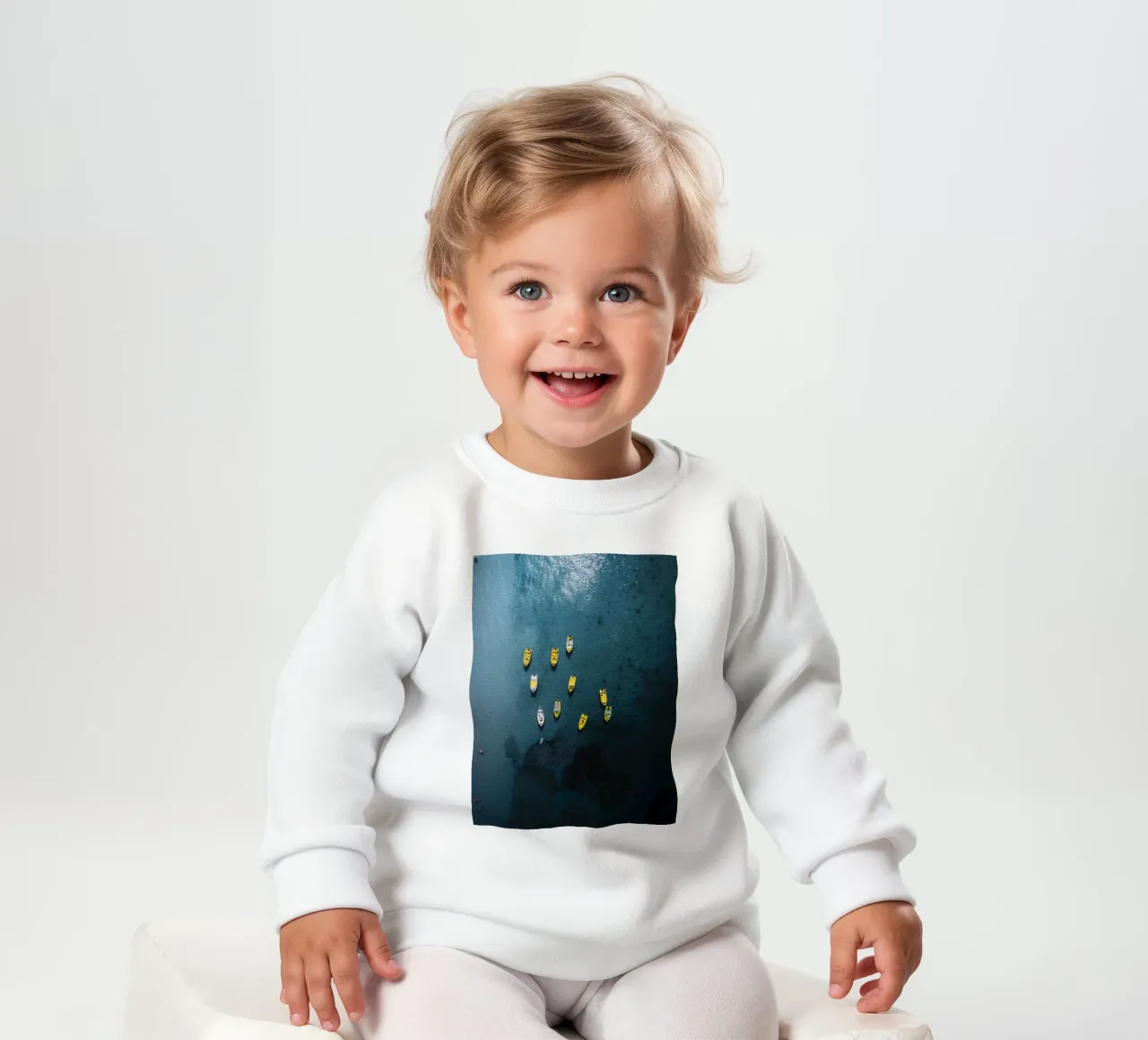 Yellow Pause Baby Sweatshirt von somewhere.soul.escape