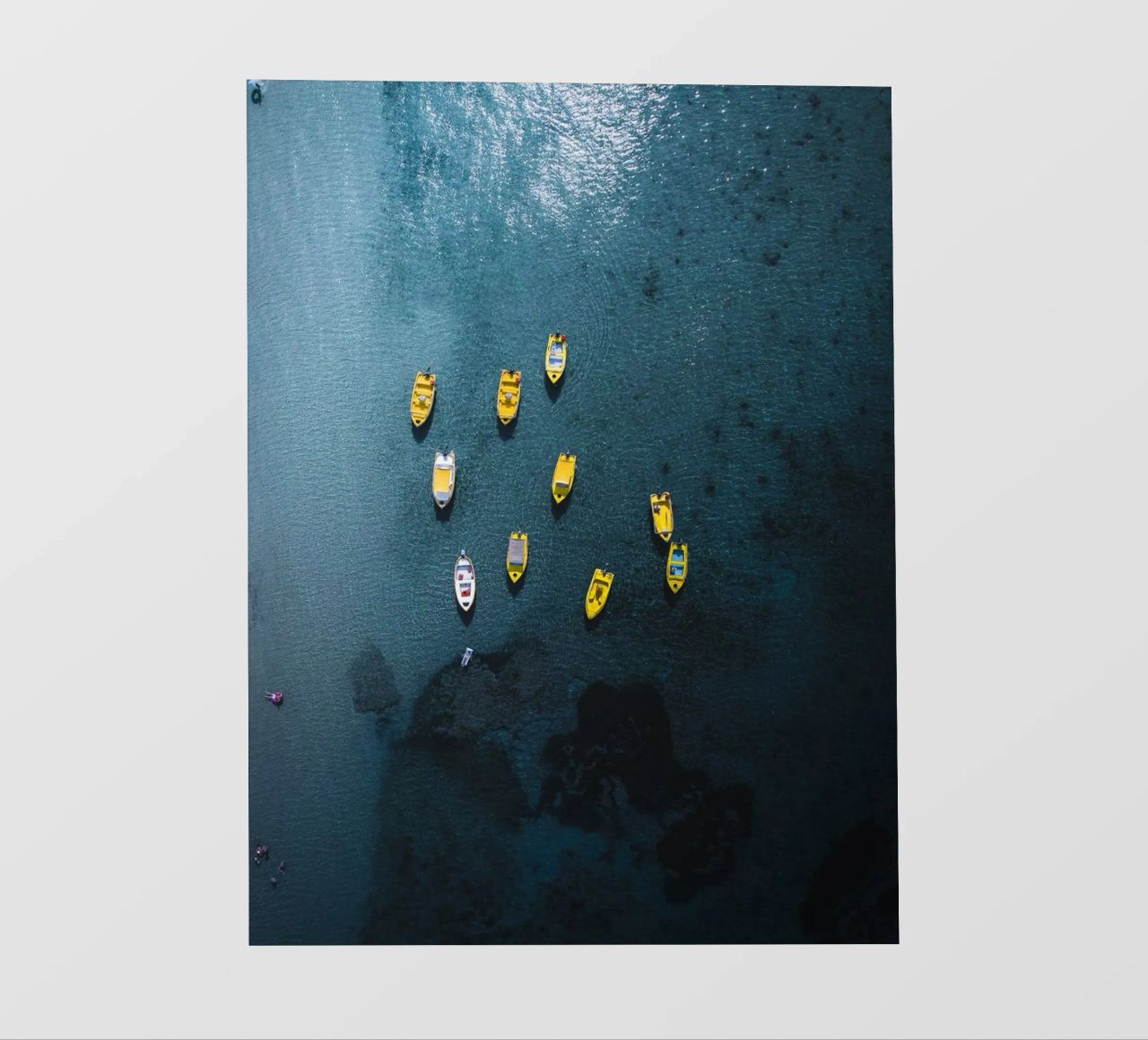 Yellow Pause telo in pvc da somewhere.soul.escape