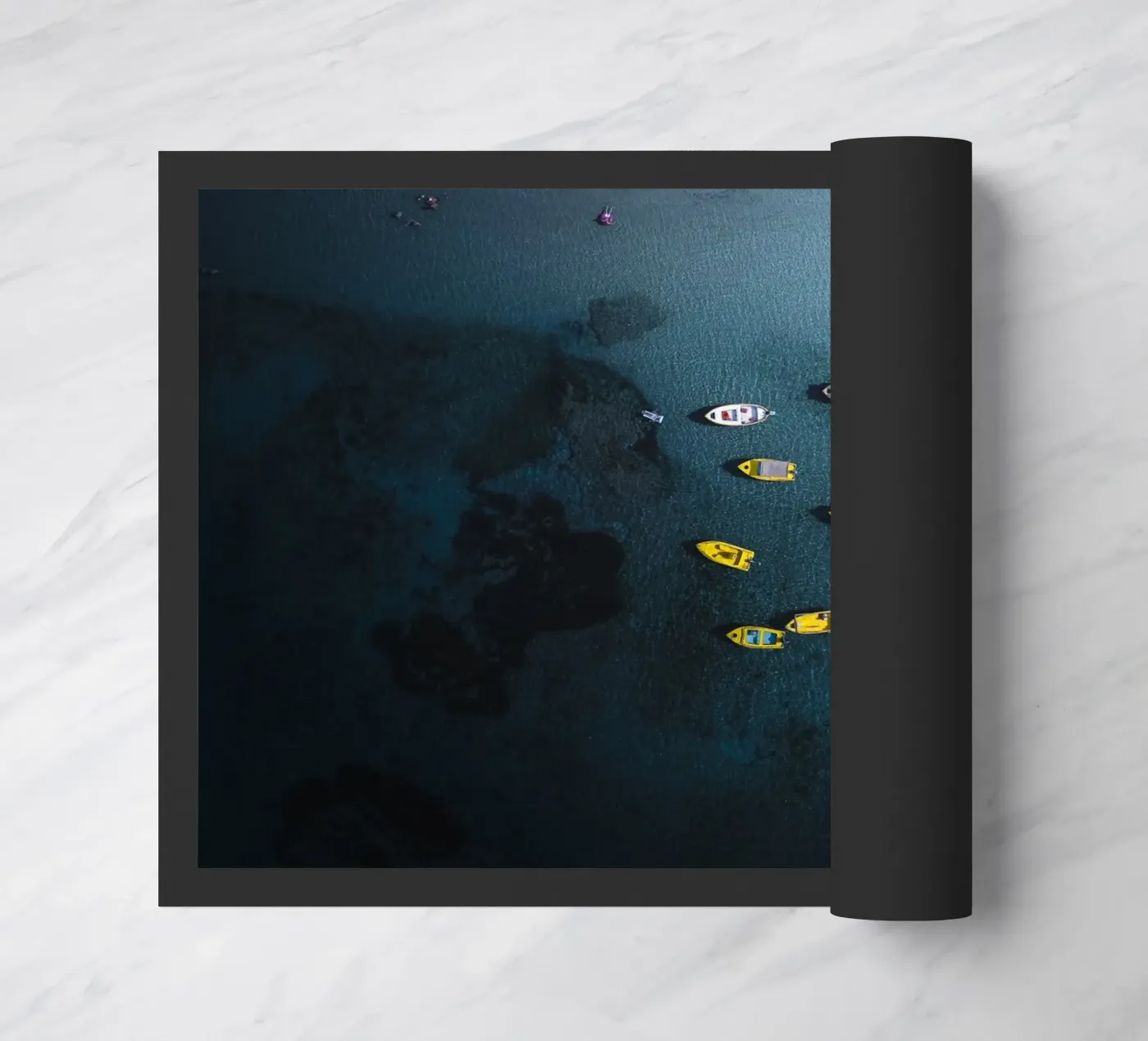 Yellow Pause deurmat van somewhere.soul.escape