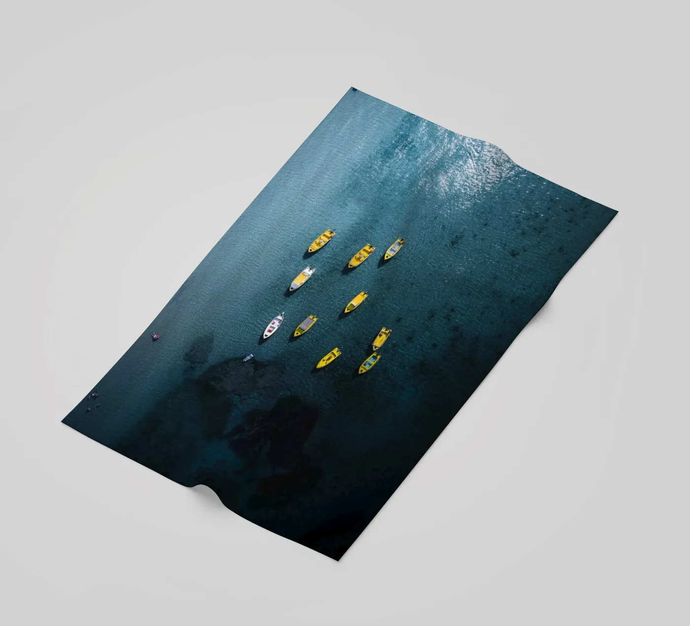 Yellow Pause beach towel by somewhere.soul.escape