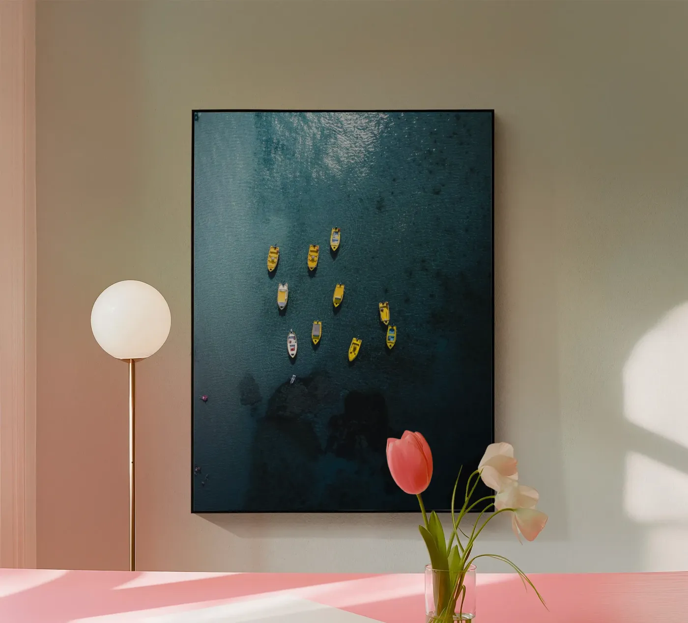 Yellow Pause plexiglas de somewhere.soul.escape