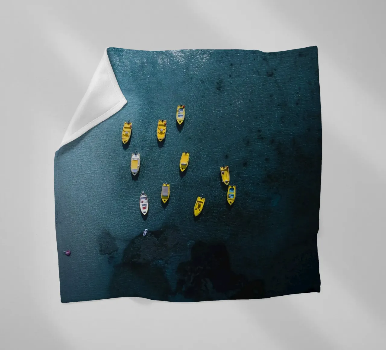 Yellow Pause fleecedeken van somewhere.soul.escape