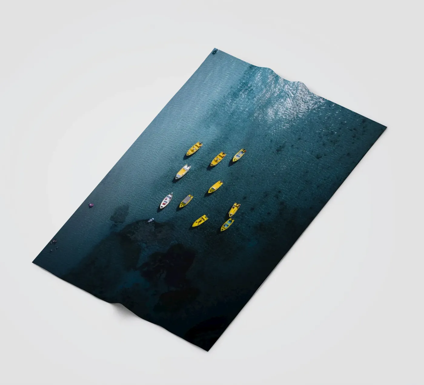 Yellow Pause Fleecedecke von somewhere.soul.escape