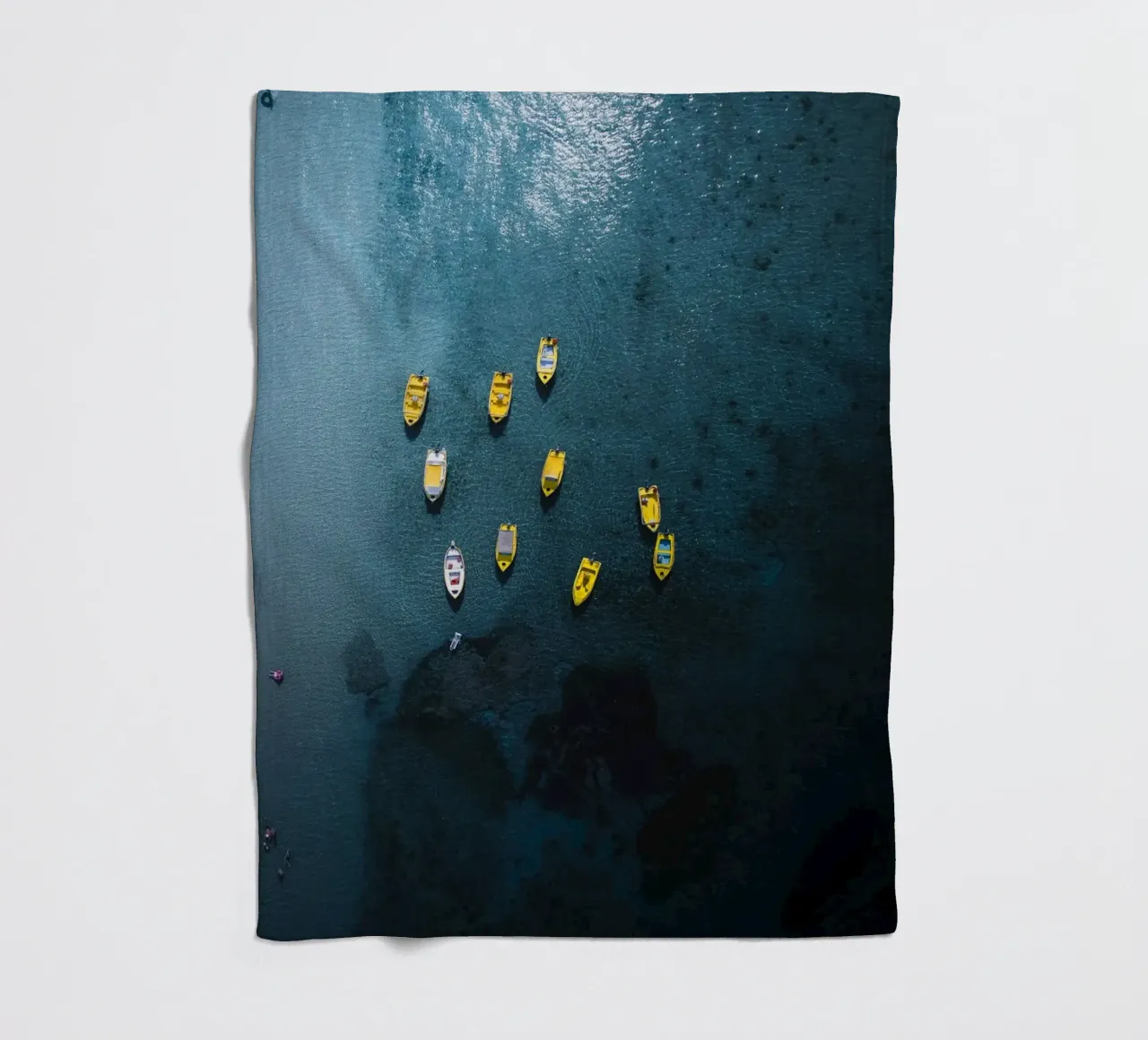 Yellow Pause fleecedeken van somewhere.soul.escape