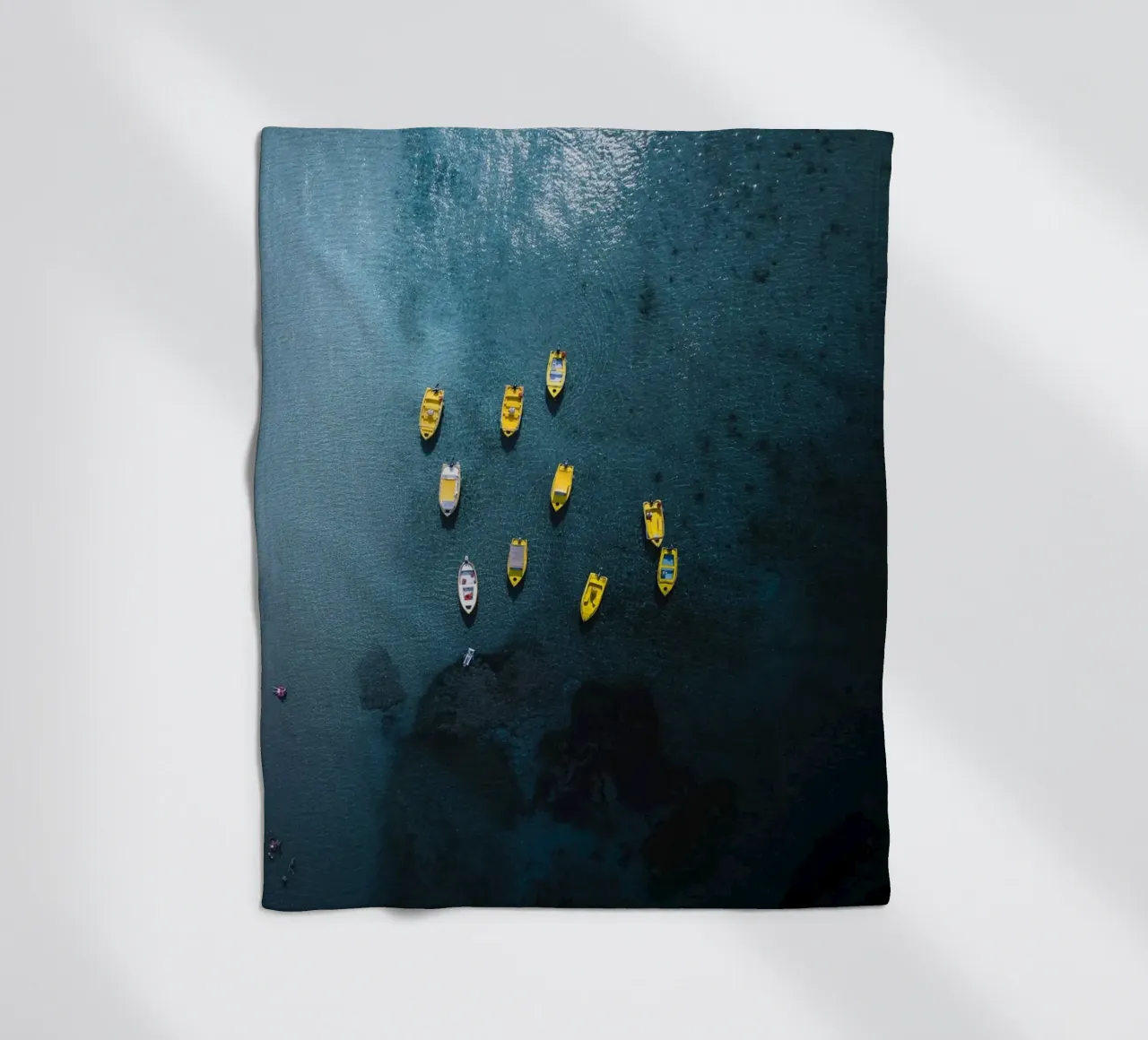 Yellow Pause fleecedeken van somewhere.soul.escape