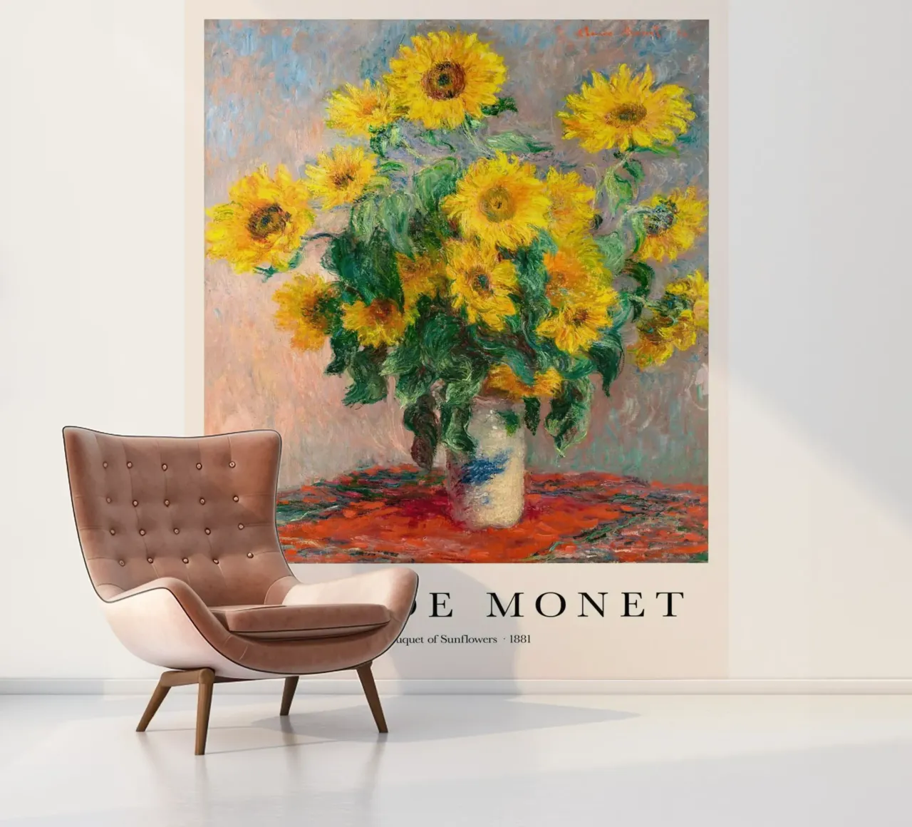 beautiful flowers vase photo wallpaper by SMG Store