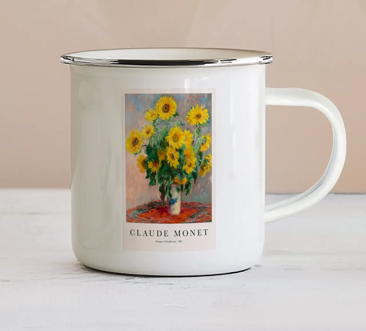 bellissimo vaso di fiori tazza in smalto da SMG Store