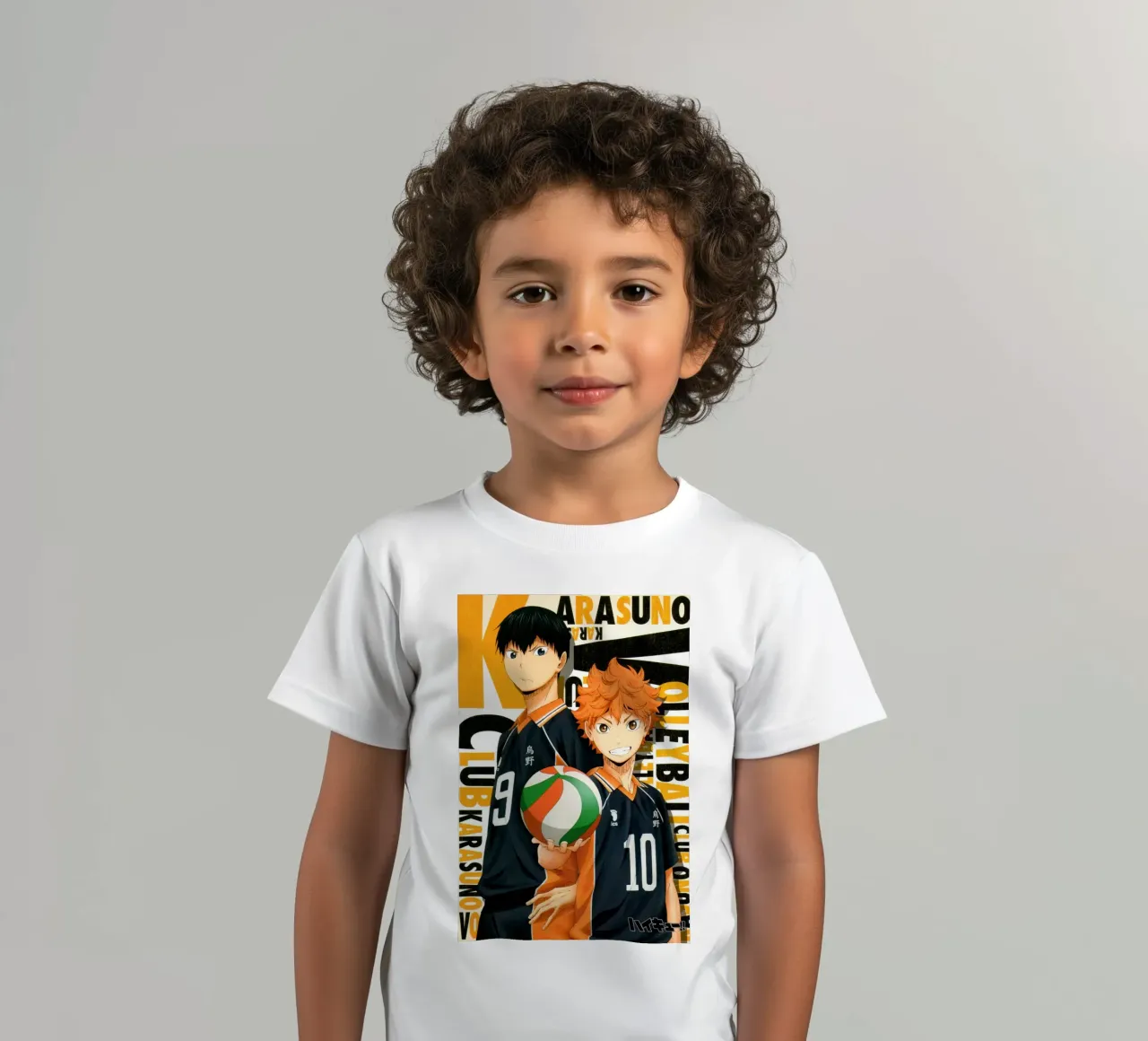 hinata and kageyama kids t-shirt by Green