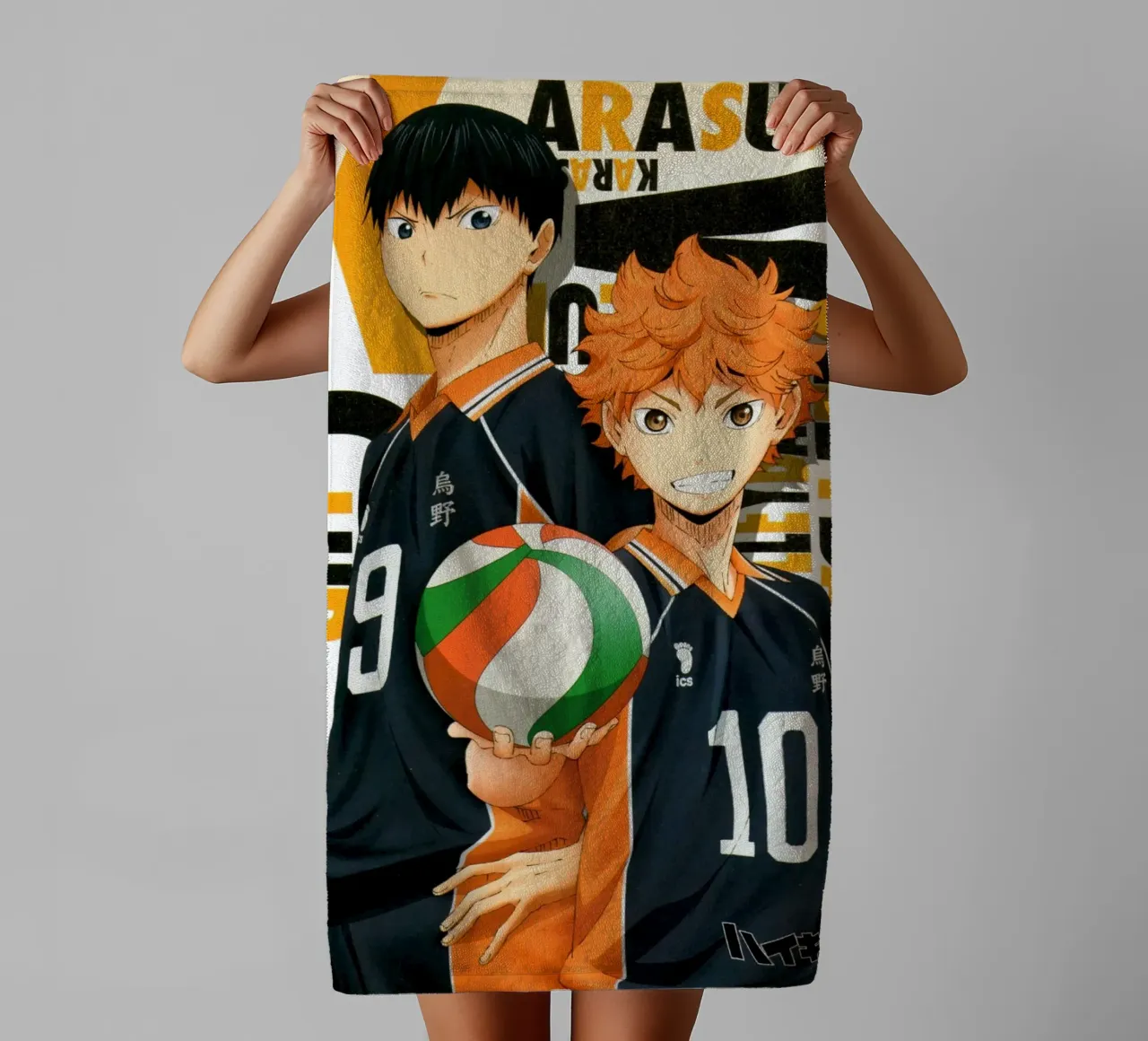 hinata and kageyama towel by Green