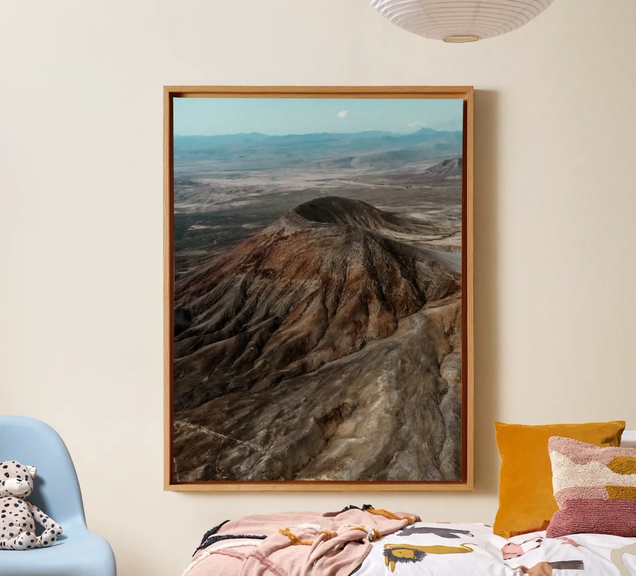 Tectonic Field canvas with Floater frame by somewhere.soul.escape