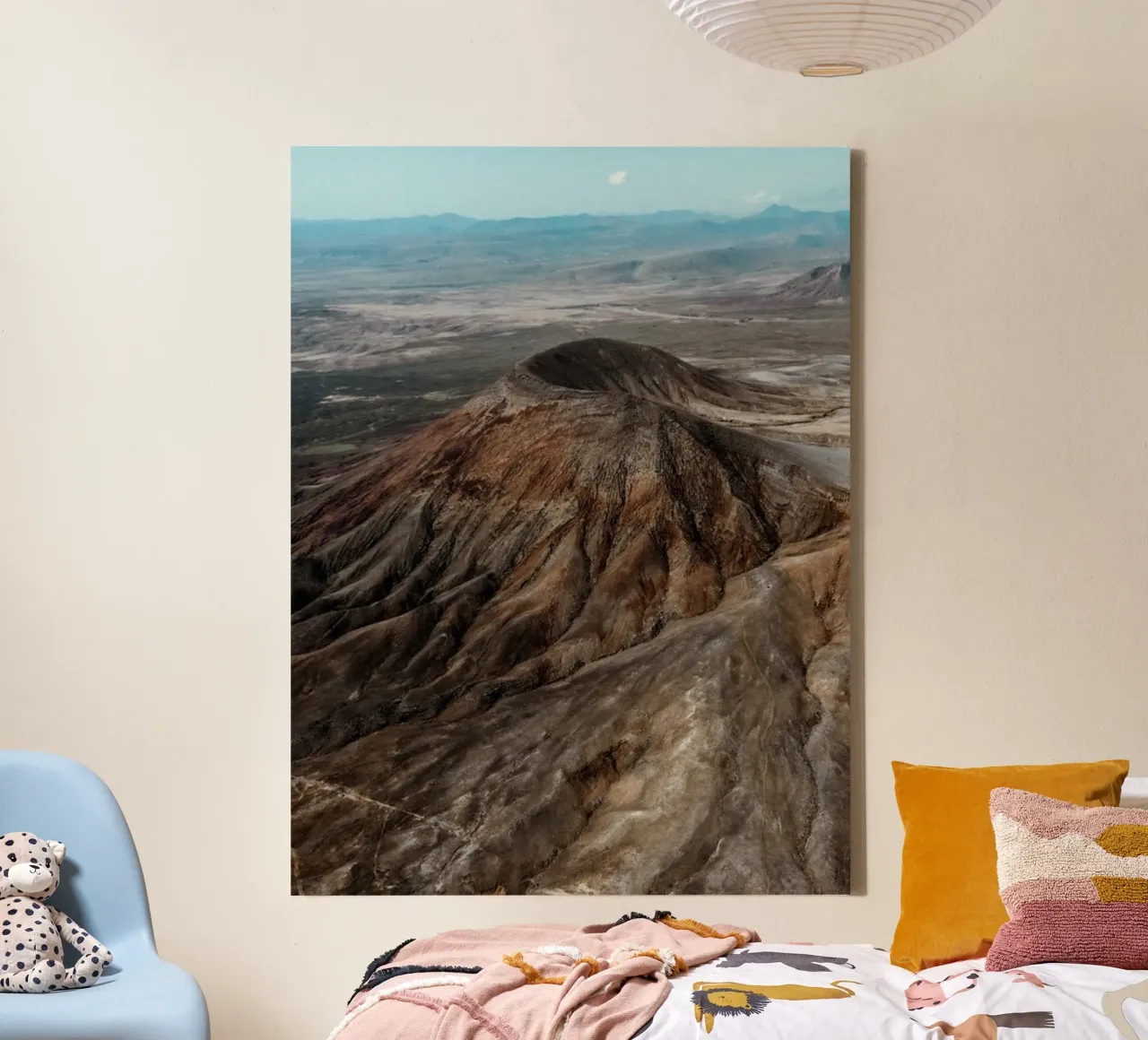 Tectonic Field canvas with Floater frame by somewhere.soul.escape