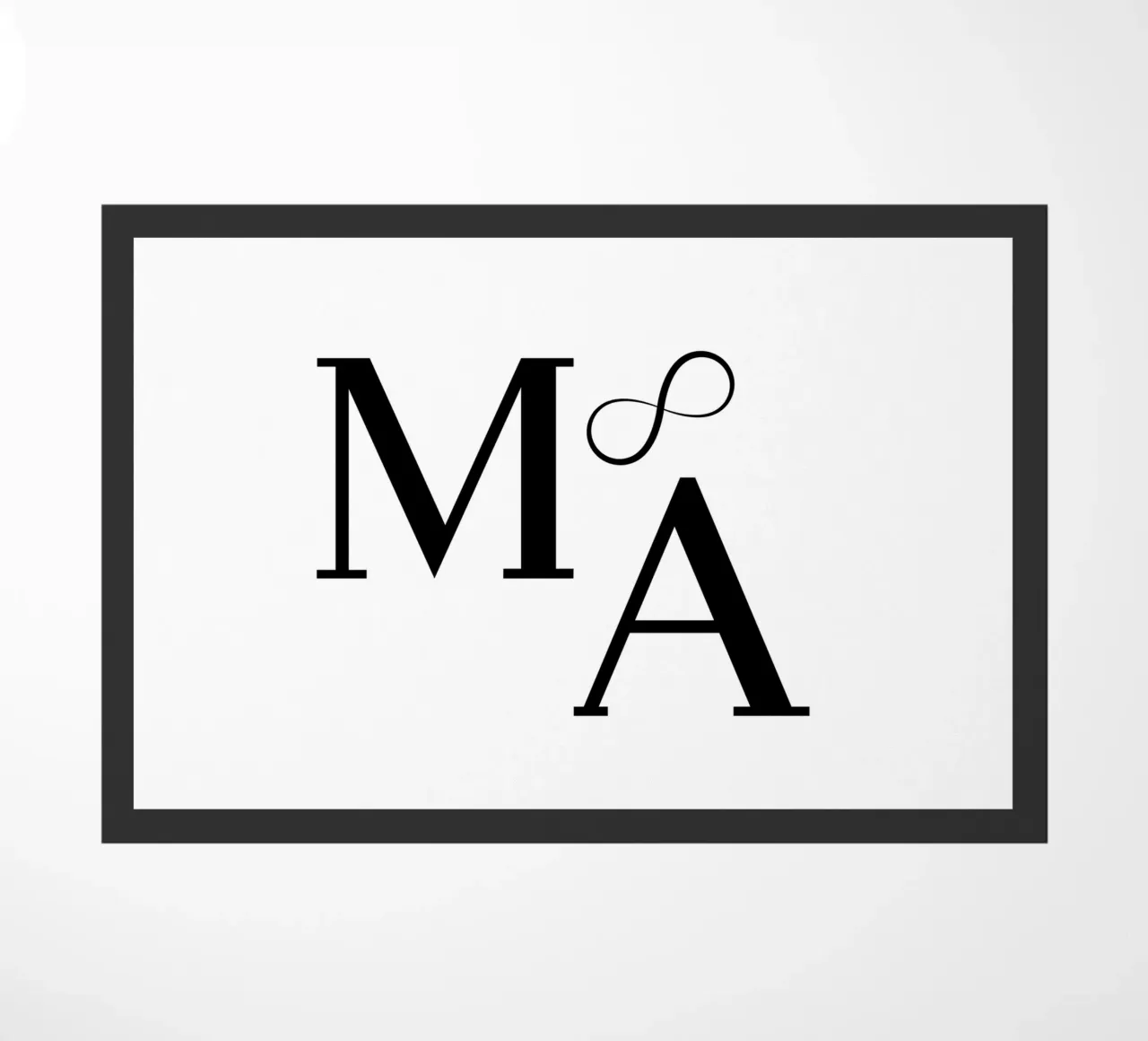 M A Unendlichkeit Monogramm • Poster, T-Shirt, Accessoires Fußmatte von StrindesignStudio