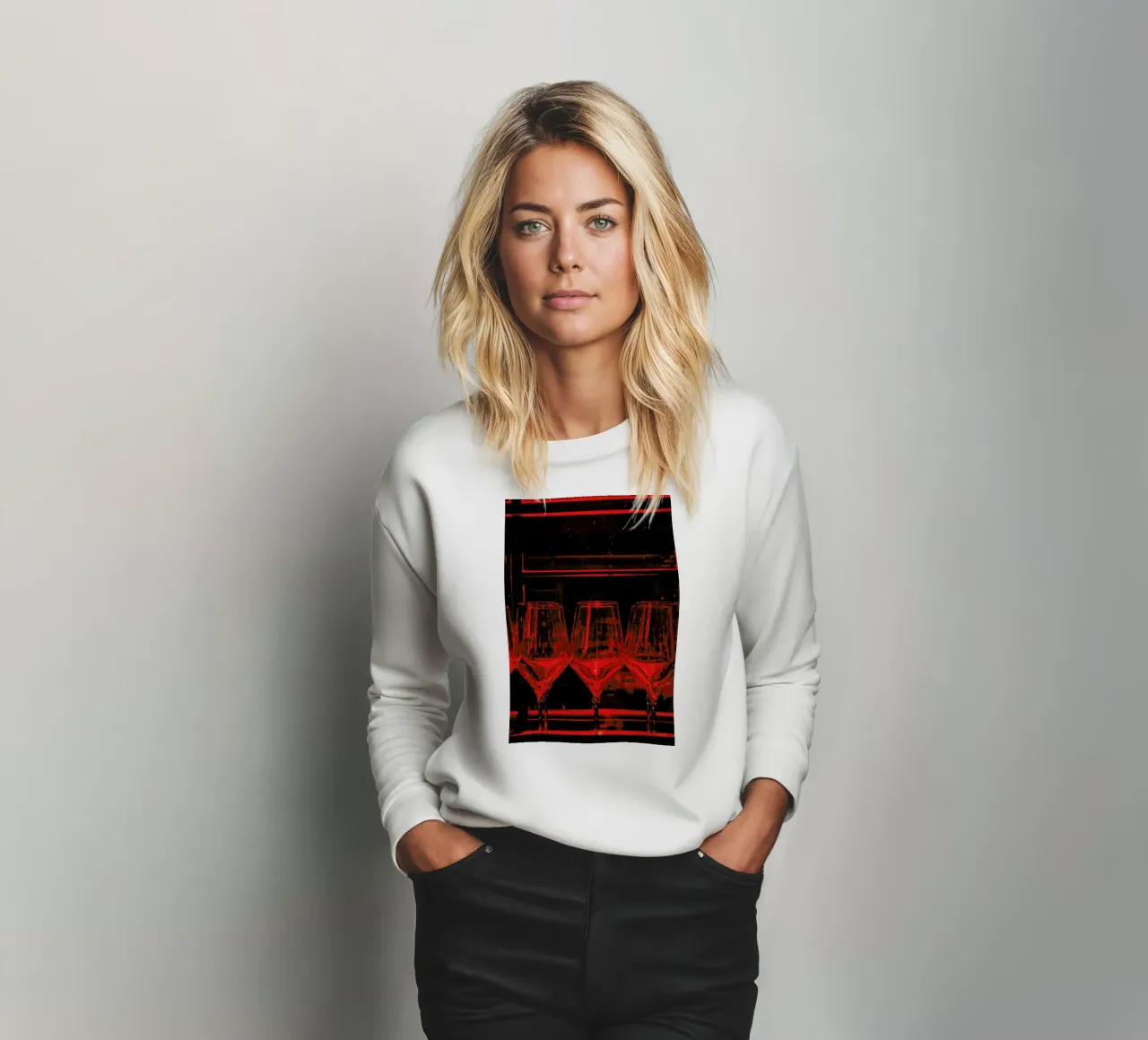 Red Bar Sweatshirt von Sebastian Hilgetag