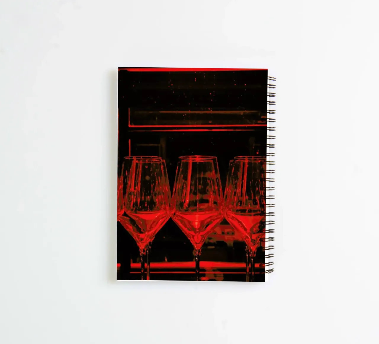 Red Bar spiral notebook by Sebastian Hilgetag