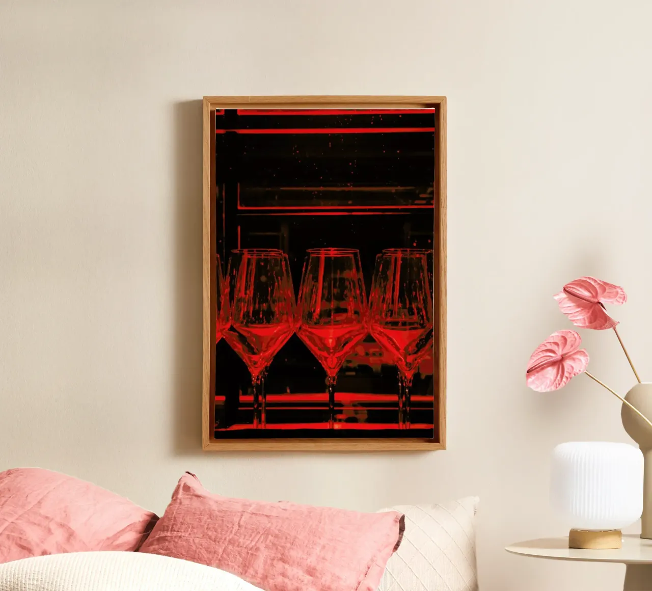 Red Bar tela con Cornice a cassetta da Sebastian Hilgetag