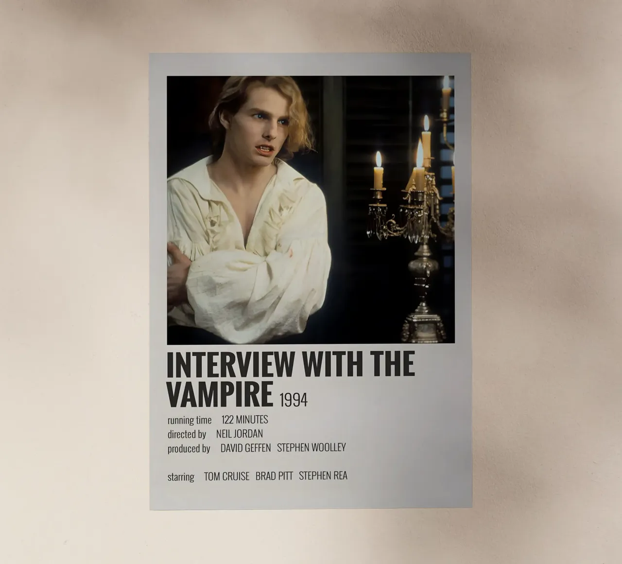 INTERVIEW WITH THE VAMPIRE 1994 pellicola backlit da MVFminimalist