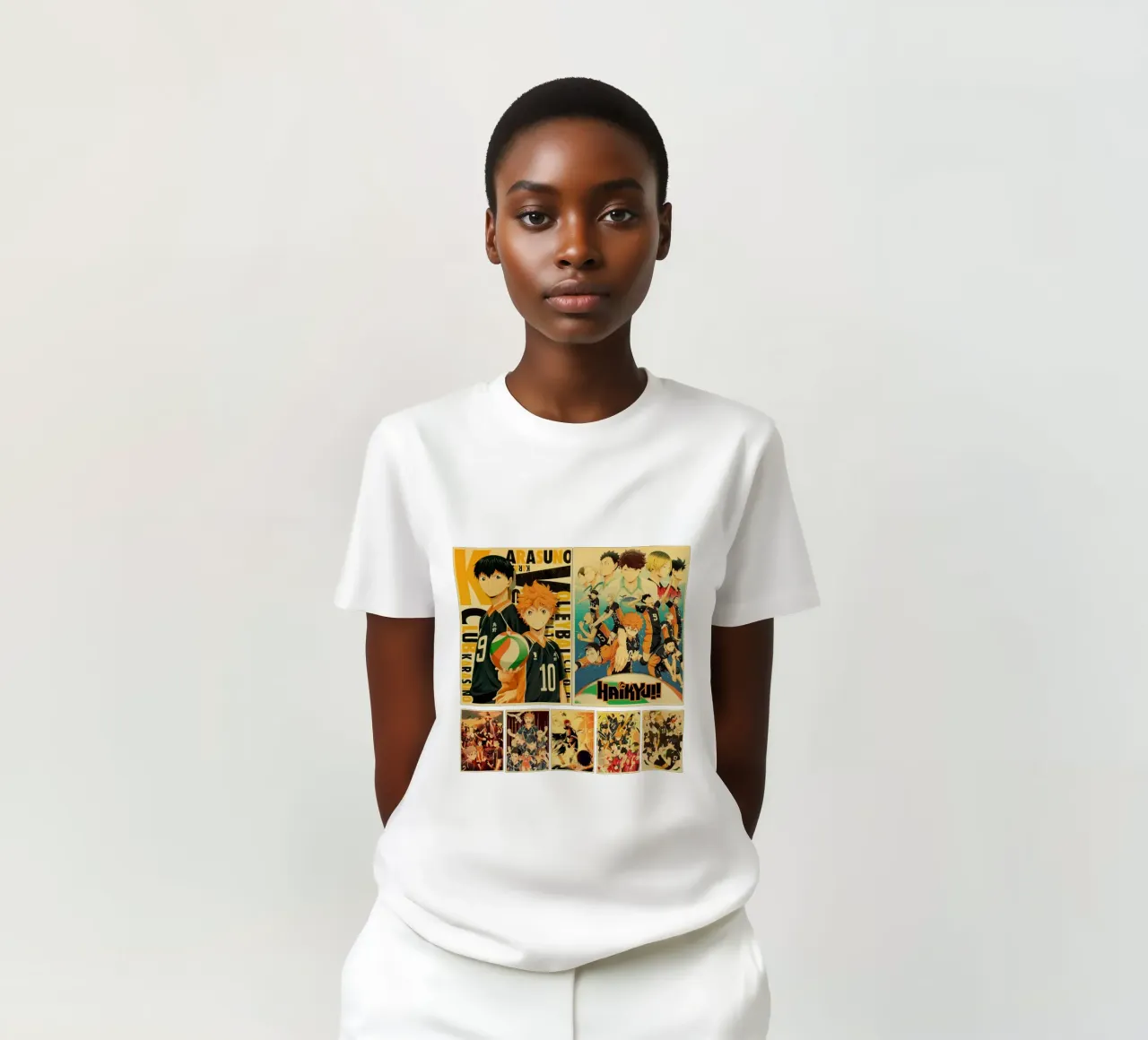 haikyuu t-shirt da Green