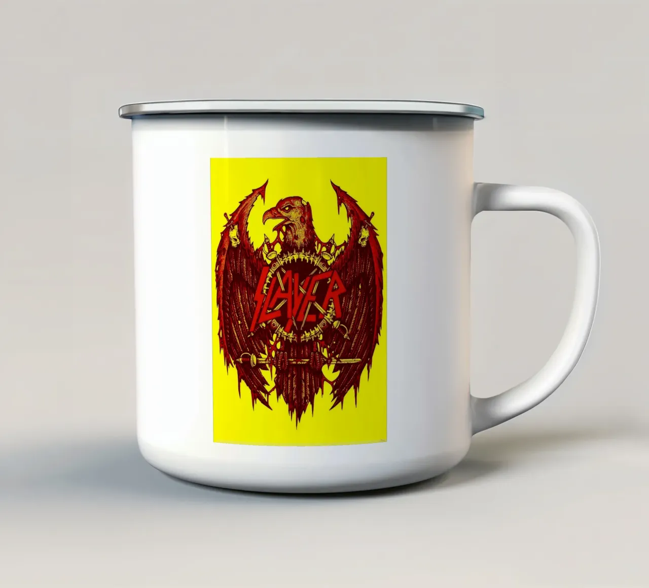 slayer band art tazza in smalto da vanhesling