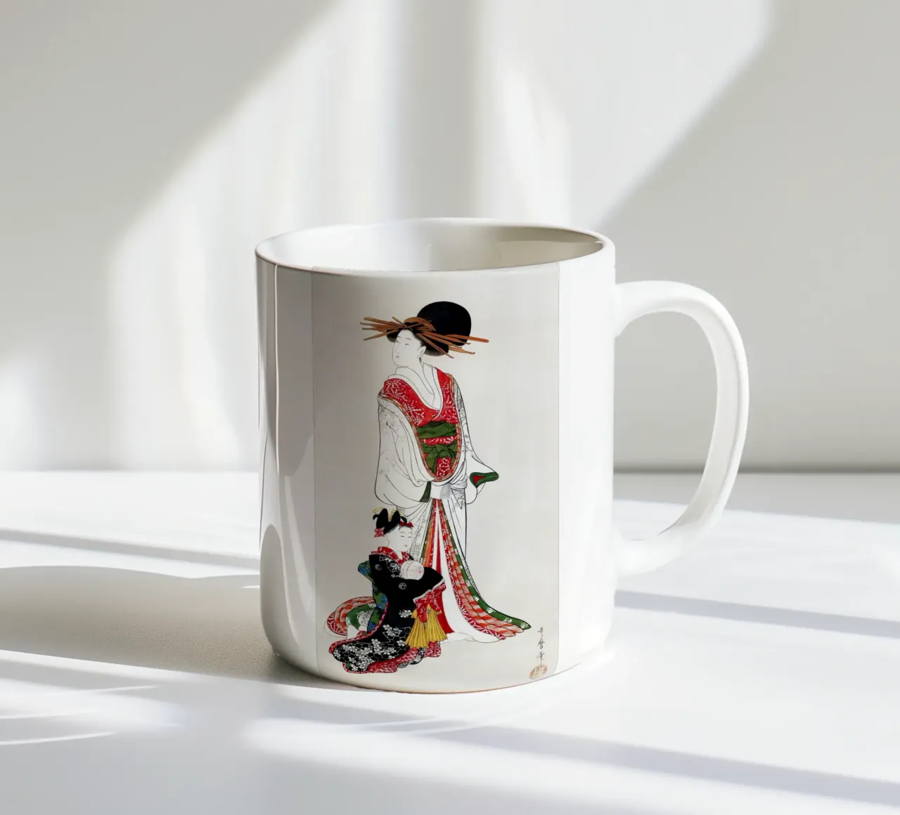 Japanese woman tazza in ceramica da vintageshop