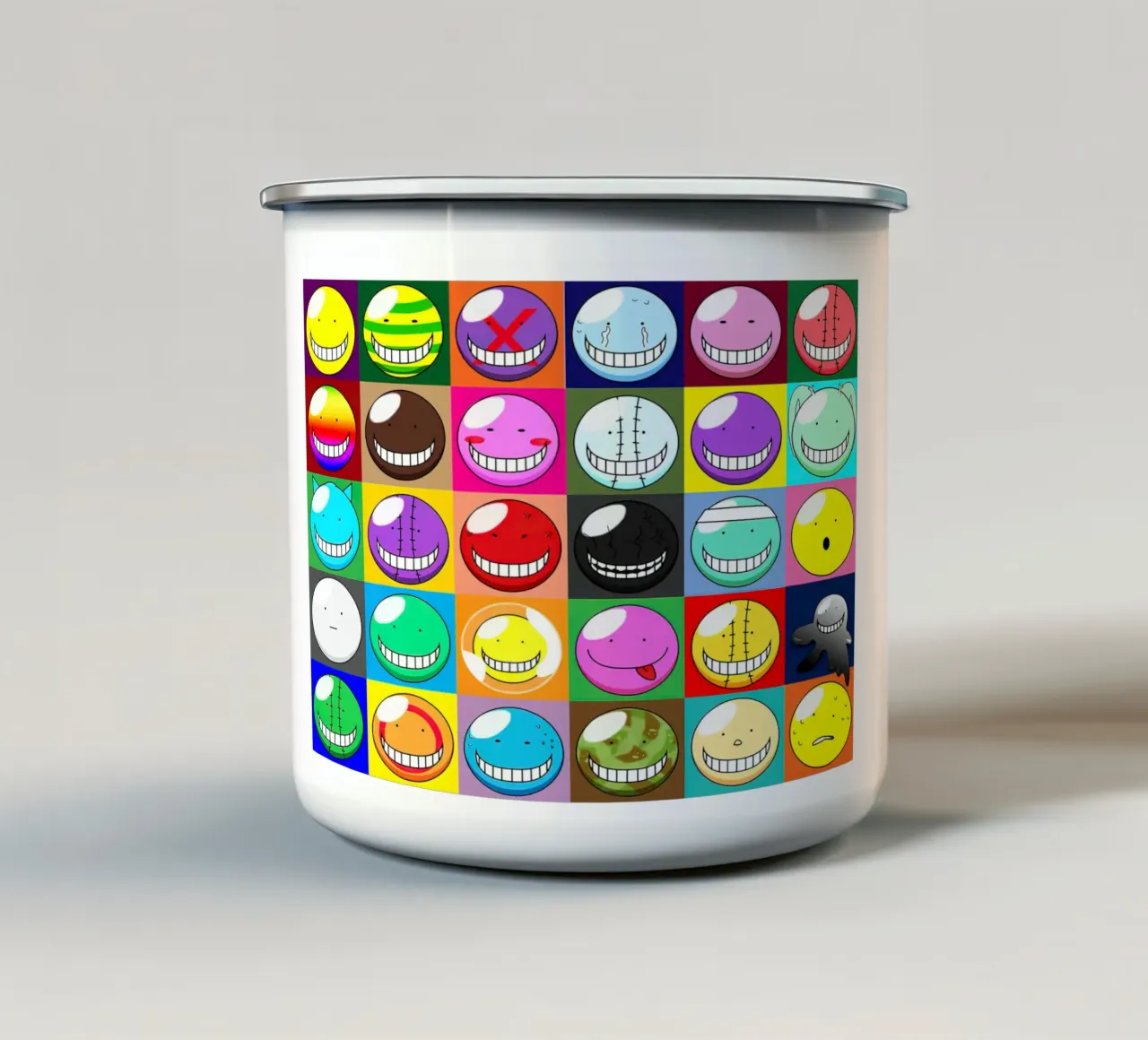 volti di koro sensei tazza in smalto da Green