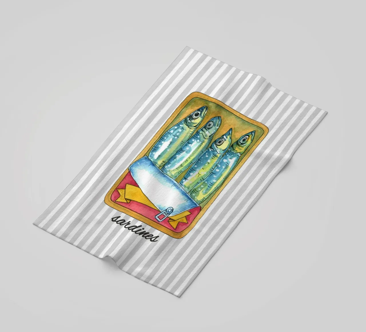 Sardines and Stripes telo mare da IamHomeStudio