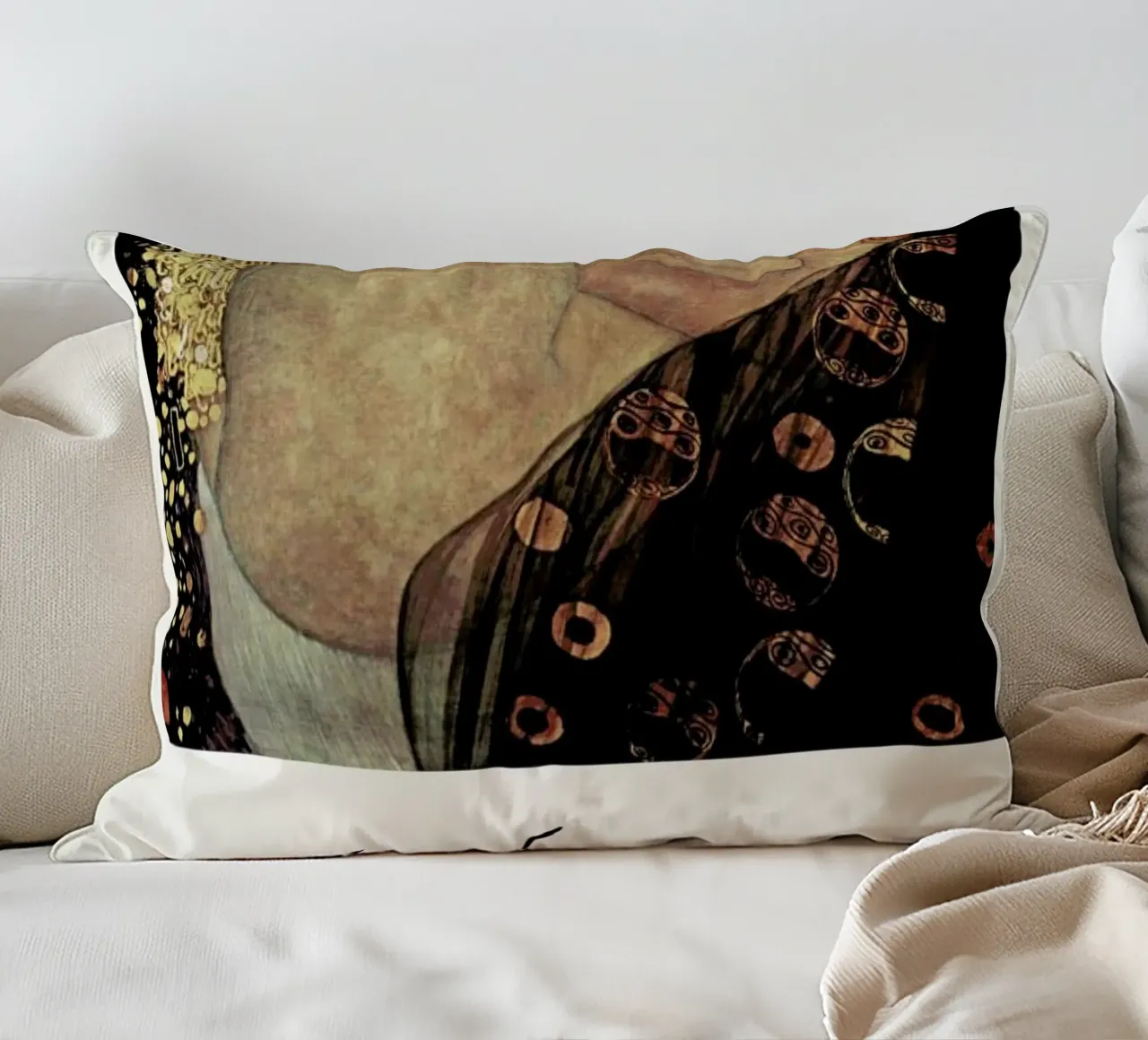 Klimt - Danae cuscino da Vintage by JUNIQE