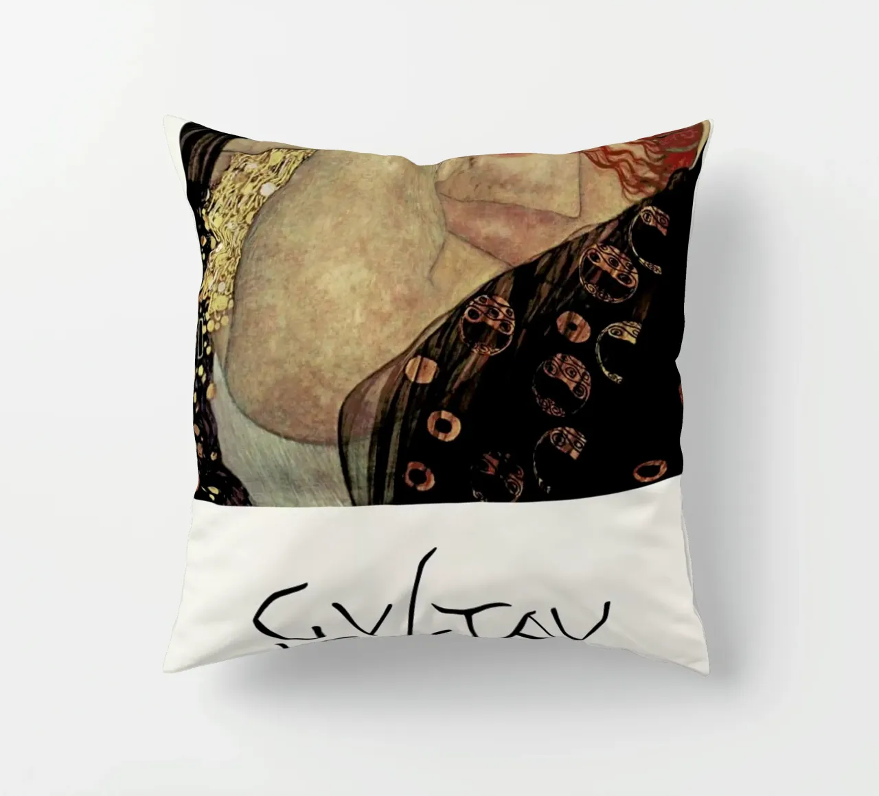 Klimt - Danae cuscino da Vintage by JUNIQE