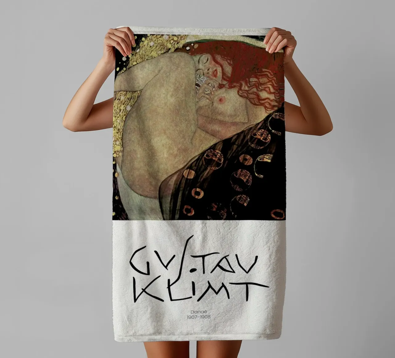 Klimt - Danae towel by Vintage by JUNIQE