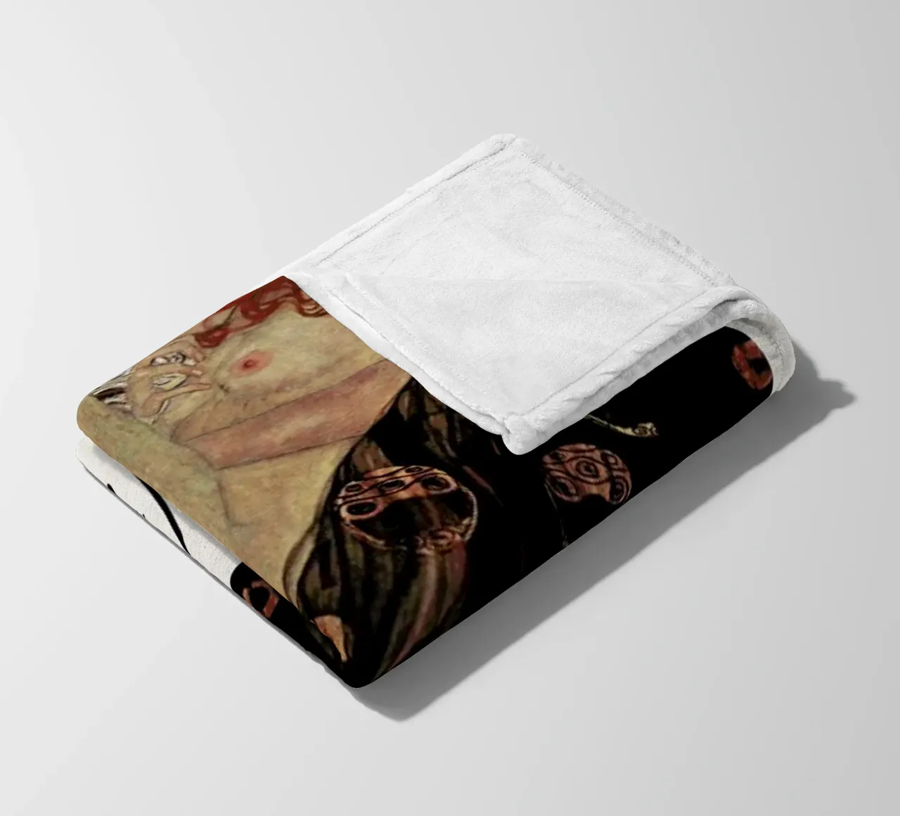 Klimt - Danae fleece blanket by Vintage by JUNIQE