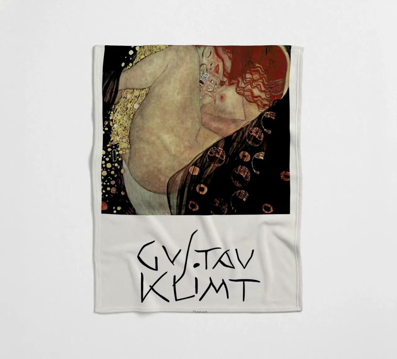 Klimt - Danae fleece blanket by Vintage by JUNIQE