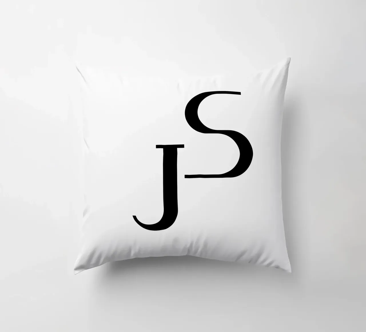J & S Monogram - Arte e idee regalo personalizzate cuscino da StrindesignStudio