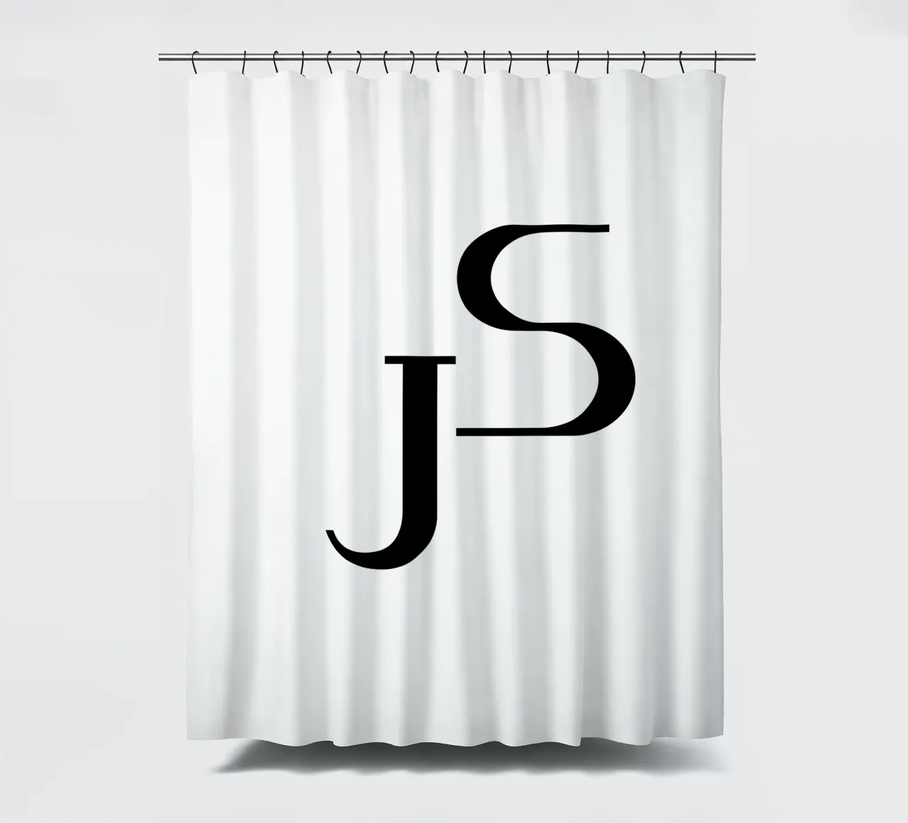 J & S Monogram - Arte e idee regalo personalizzate tenda da doccia da StrindesignStudio