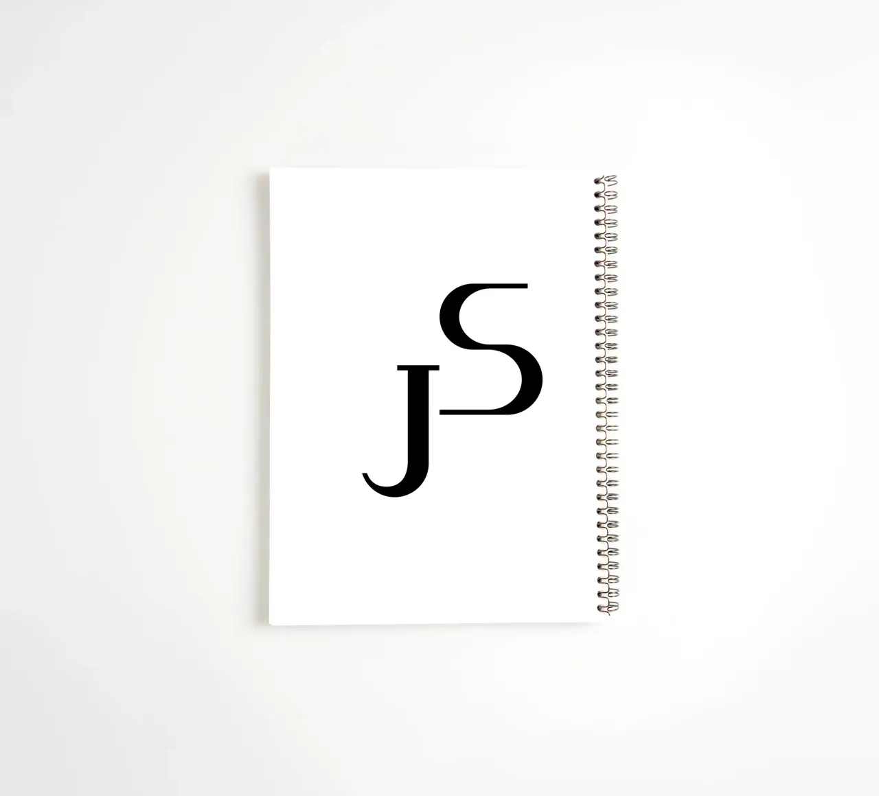 J & S Monogram - Personalised art & gift idea spiral notebook by StrindesignStudio