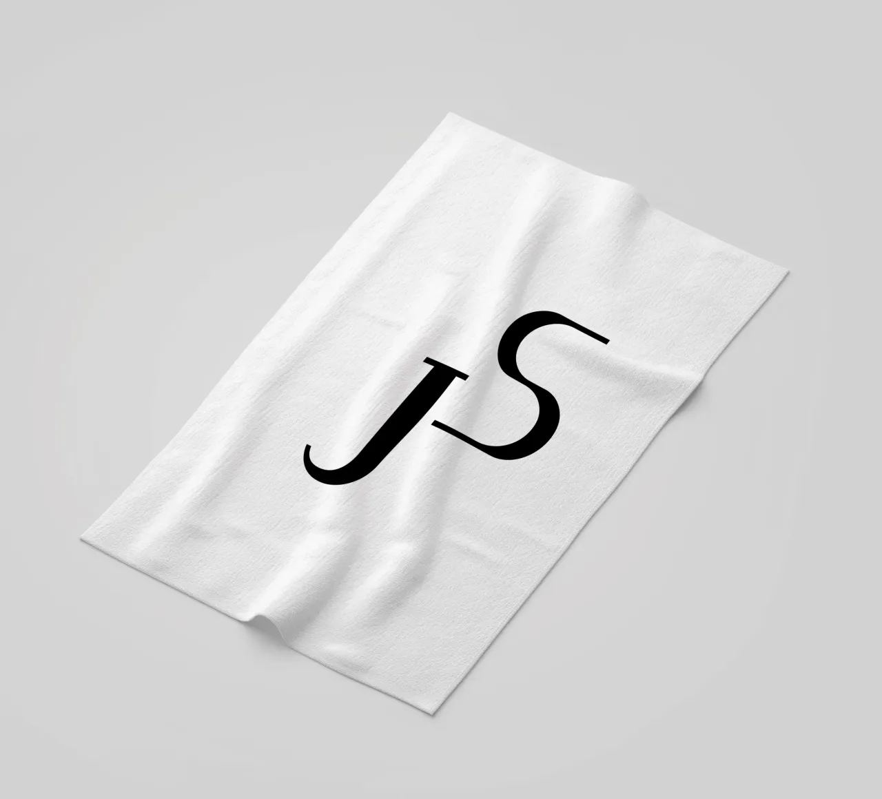 J & S Monogram - Arte e idee regalo personalizzate telo mare da StrindesignStudio