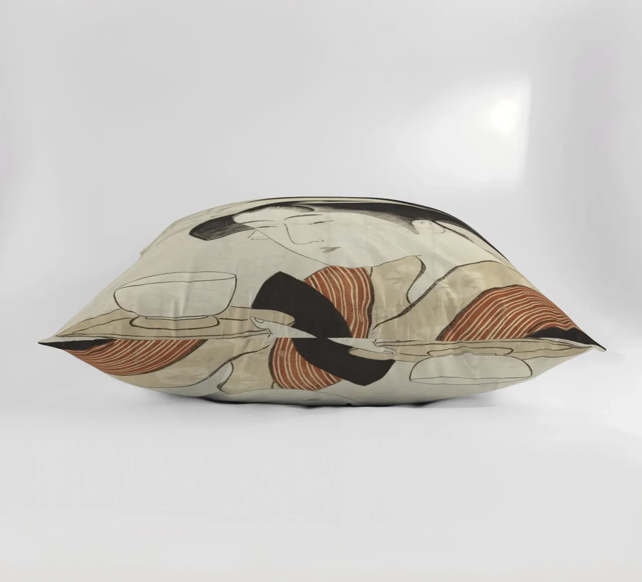 Appearing Again: The Courtesan Naniwaya cuscino da vintageshop