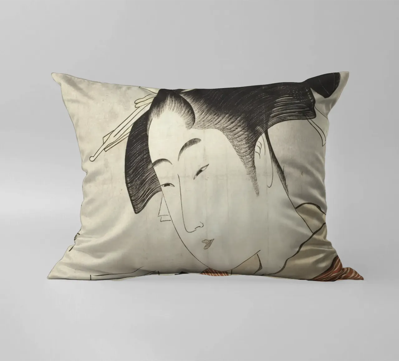 Appearing Again: The Courtesan Naniwaya cuscino da vintageshop