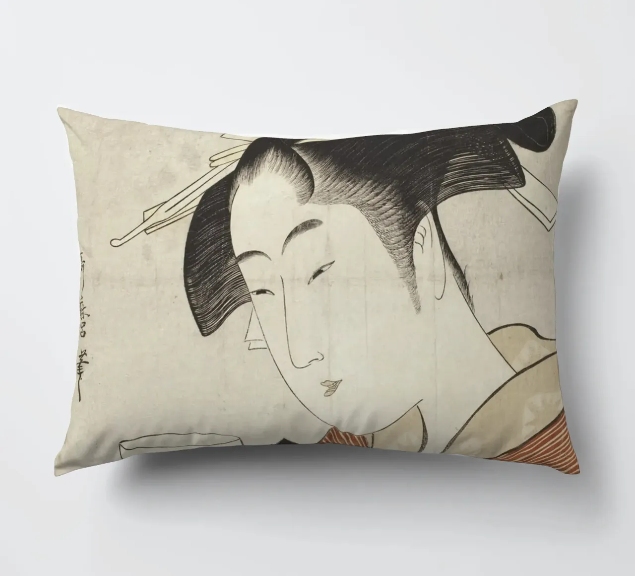 Appearing Again: The Courtesan Naniwaya cuscino da vintageshop