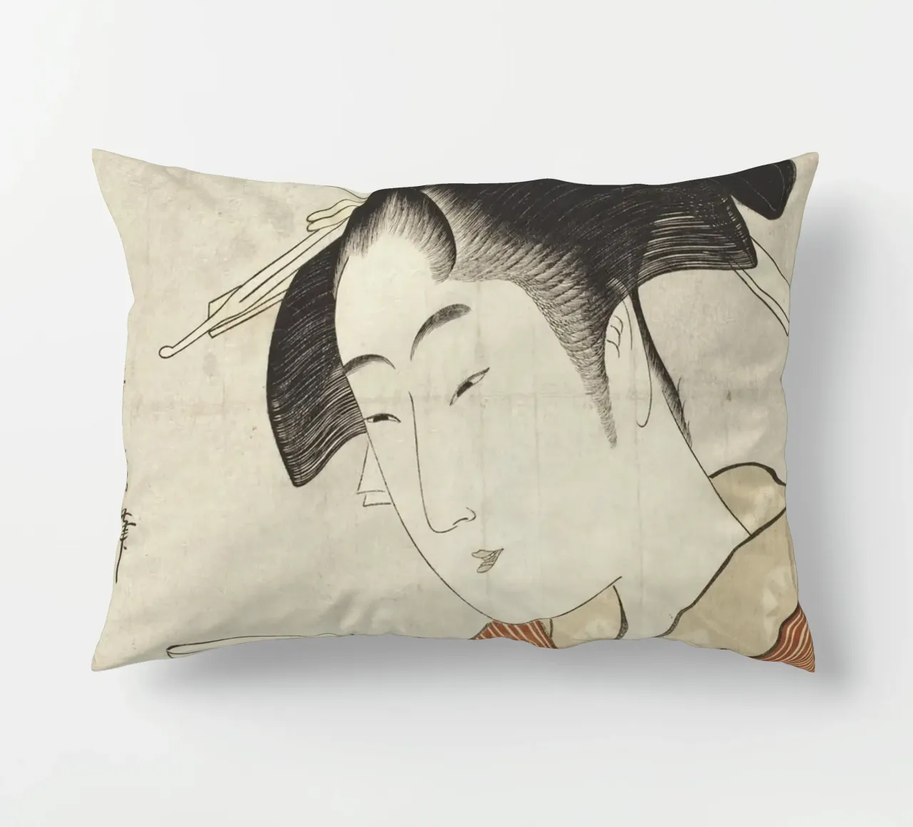 Appearing Again: The Courtesan Naniwaya cuscino da vintageshop