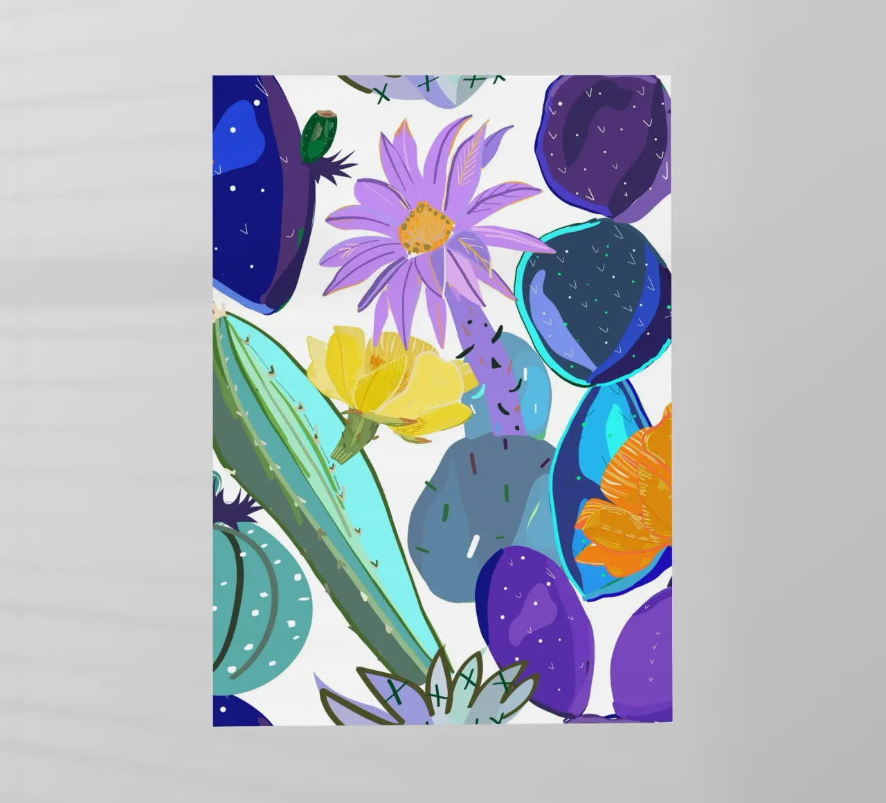 Cactus e succulente astratti pellicola backlit da gulsengunel