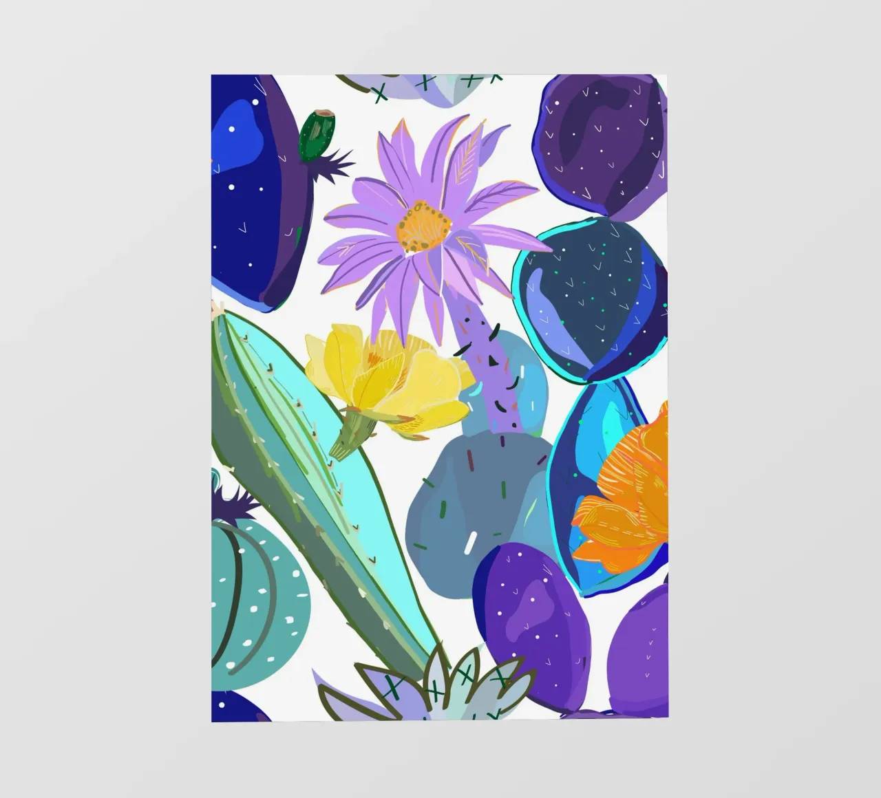 Cactus e succulente astratti pellicola backlit da gulsengunel