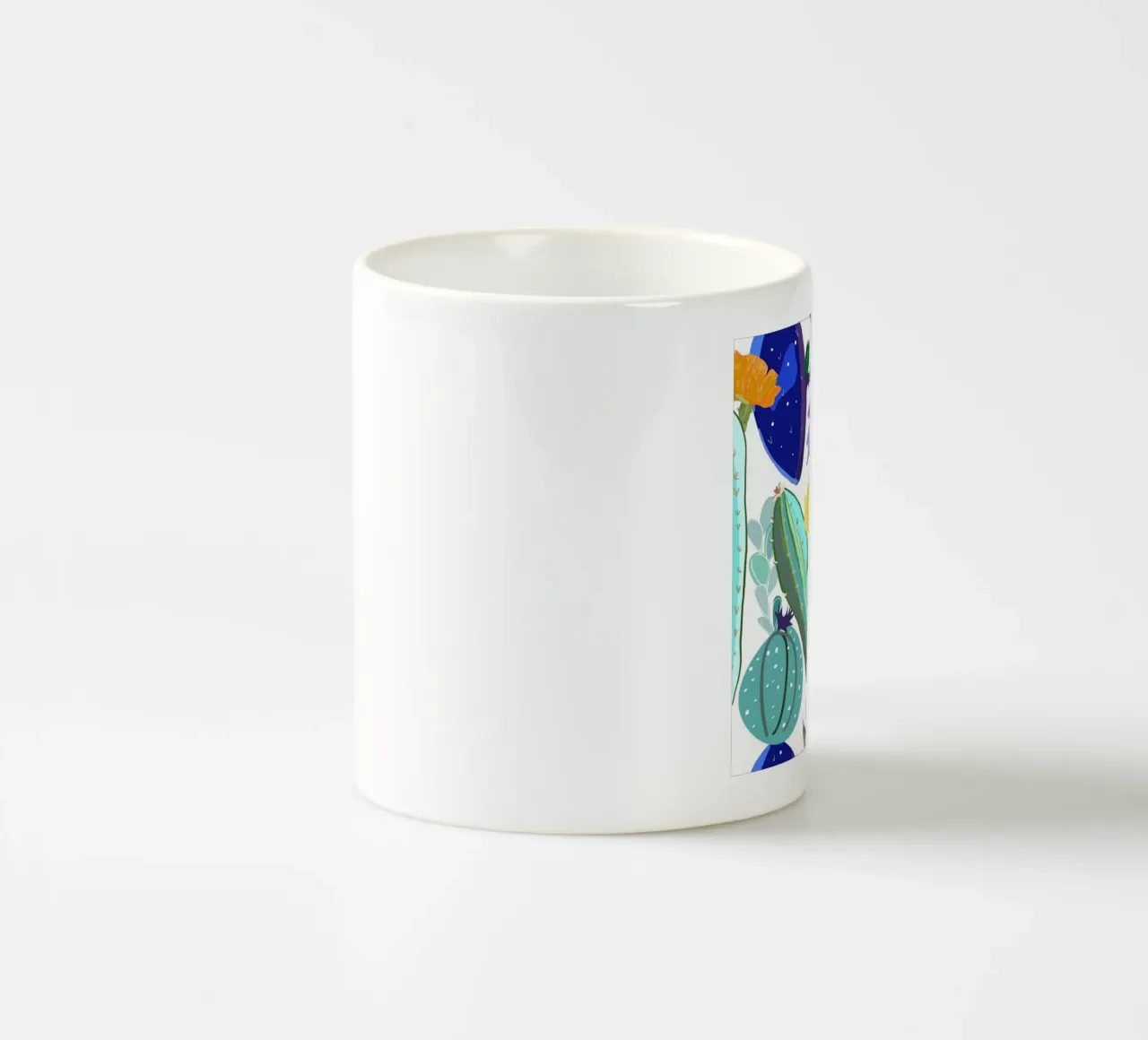 Cactus e succulente astratti tazza in ceramica da gulsengunel