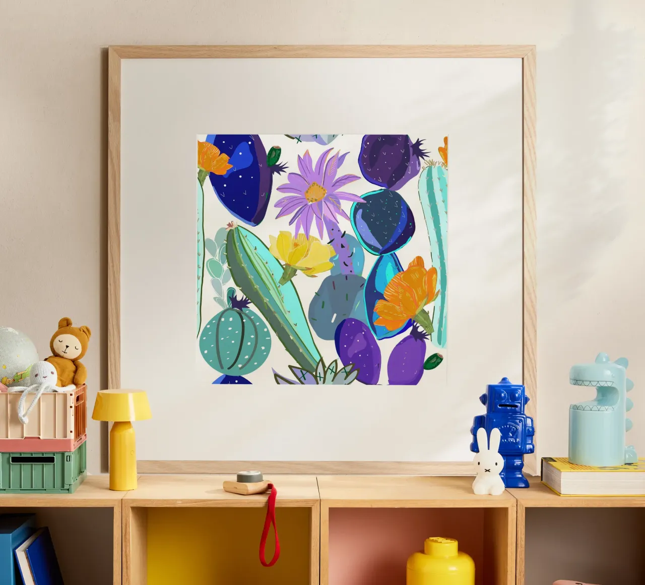 Cactus e succulente astratti carta hahnemühle da gulsengunel